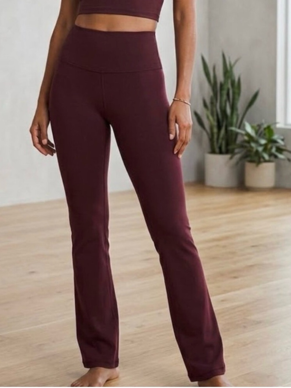 Athleta Elation Straight Leg Pant Color Cranberry